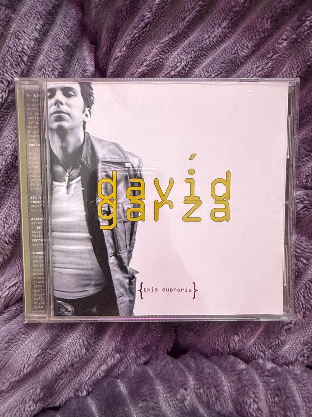 Vintage Y2K David Garza {This Euphoria} complete CD